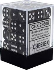 CHX23808: 12mm 36D6 Translucent: Smoke/White